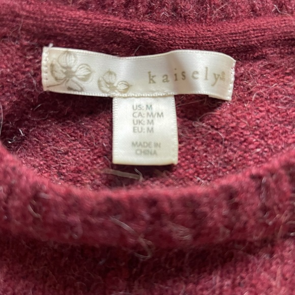 Kaisely Rust Red Knitted Dress Size Medium - Picture 4 of 8